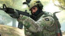 CSGO Steam return: A soldier in tactical gear from Valve FPS CSGO