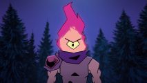 Dead Cells Steam sale: a cartoon man with an eyeball where their head should be, encased in purple flames