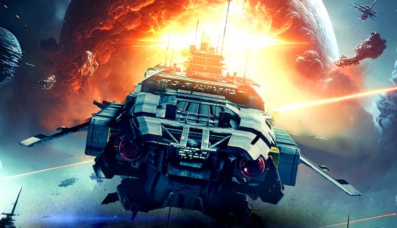 Executive Assault 2 launches on Steam - A giant ship in space flees a huge explosion in this blend of RTS and FPS games from solo developer Rob Hesketh.