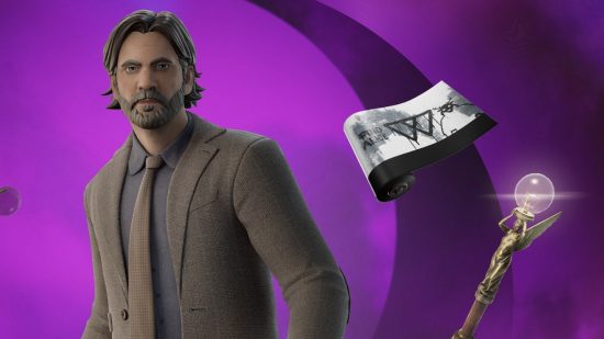 Celebrate Alan Wake 2's launch with this new Fortnite skin: A close up of the Alan Wake Outfit from Fortnite