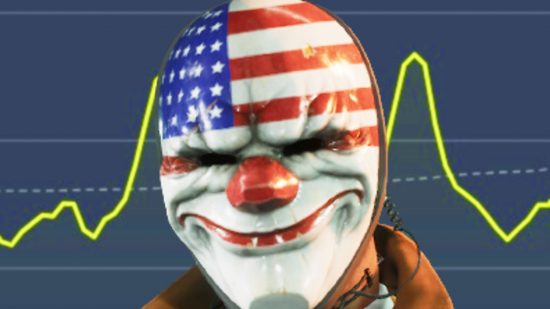 Payday 3 Steam players: A mask-wearing criminal, Dallas from FPS game Payday 3