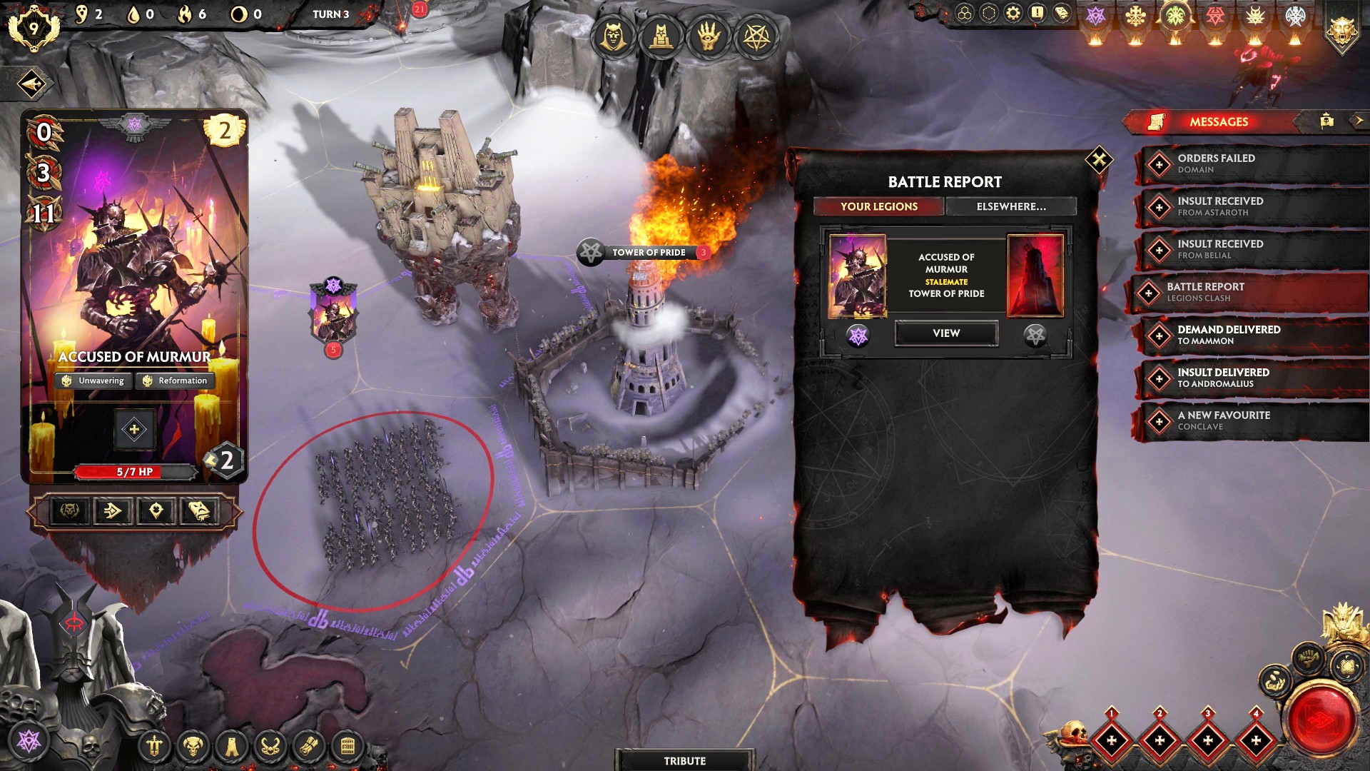 Solium Infernum Steam demo free: A map of Hell from strategy game Solium Infernum