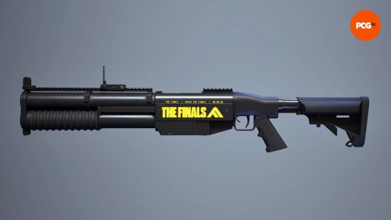 The Finals best weapons: a large pump action type weapon capable of firing grenades.