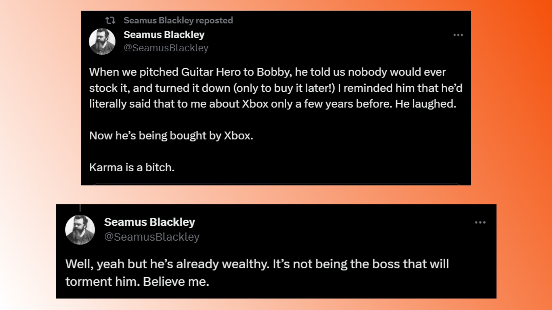 Acuerdo de Microsoft Activision Blizzard: un comentario del creador de Xbox, Seamus Blackley, sobre Bobby Kotick