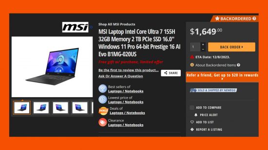 Intel Meteor Lake laptops MSI 03