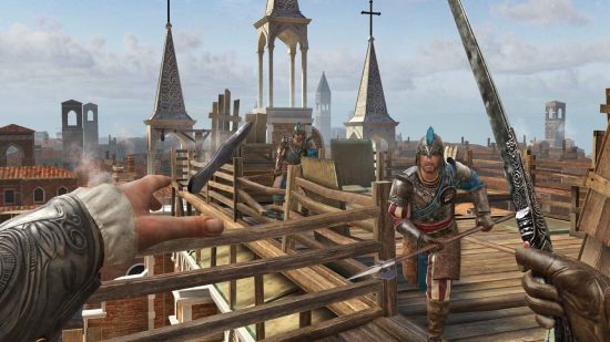 Assassin's Creed Nexus review: het werpmes verlaat de handen van het personage