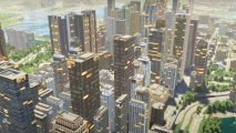 Cities Skylines 2 mods pedestrians: A huge downtown area from Colossal Order and Paradox city building game Cities Skylines 2