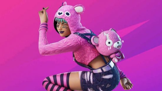 Syd, mid emote against a pink background