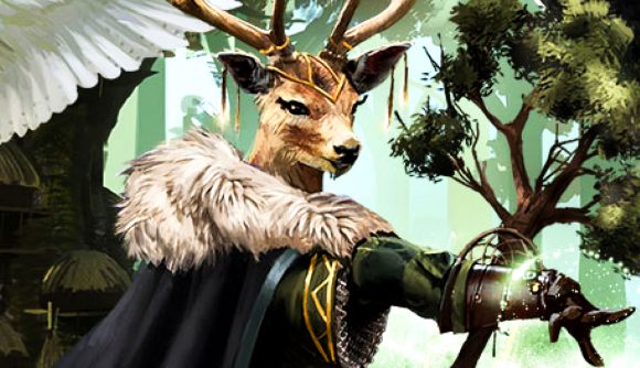 Troubled MMORPG Fractured Online returns to Steam for new early access - A sorcerer with the head of a deer.