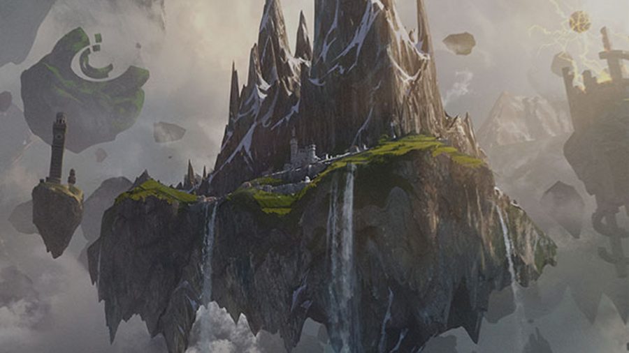 Ghost - Concept art of a floating island in the sky.