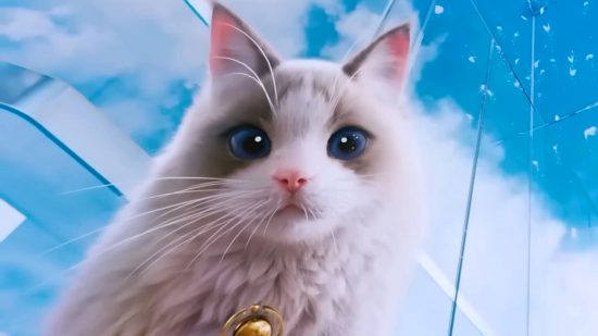 Inzoi release date: Psykhet, the mascot-like cat that appears throughout the life sim's trailers and gameplay.