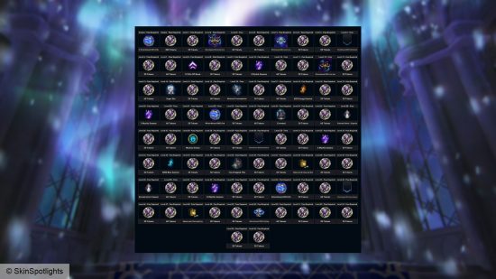 An image showing the rewards for League of Legends 2023 Winterblessed event pass