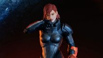 A statue of the Mass Effect trilogy's Commander Shepard