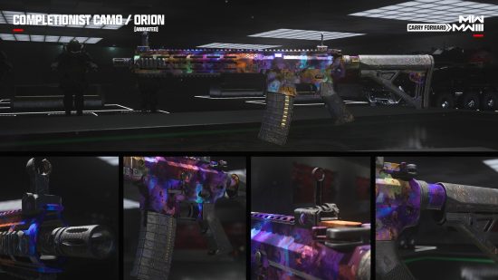 Five different angle views of the Orion camo in MW3.