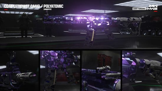 Five different angle views of the Polyatomic camo in MW3.