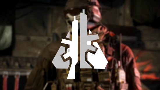 The Modern Warfare 3 Overkill icon over an image of Ghost wearing a military vest.