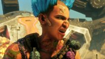 Rage 2 free game: a punk looking person in a desert