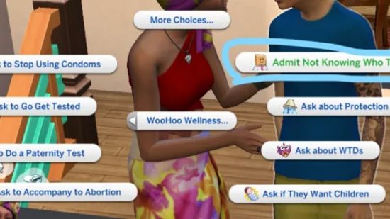 The additional options presented by Woohoo Wellness , one of the best Sims 4 mods.