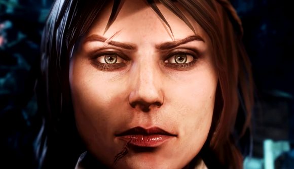 Styx: Shards of Darkness is a free game via GOG - A brown-haired woman with a scar across her jaw.