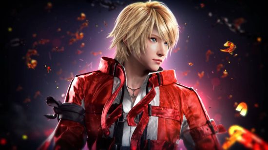 Tekken 8 roster: Leo is wearing a red bomber jacket and a medallion.