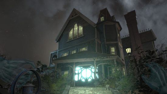an image of a creepy haunted mansion 