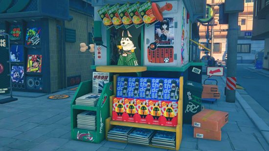 Howl's News Stand where you can collect Zenless Zone Zero film from the daily scratch card.