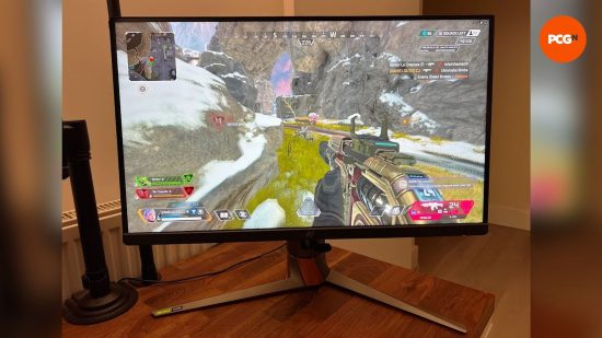 The ASUS ROG Swift 360Hz PG27AQN monitor, playing Apex Legends