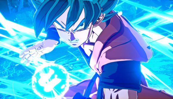 Dragon Ball Sparking Zero release date: Goku powers up his signature Kamehameha attack in Dragon Ball Sparking Zero.