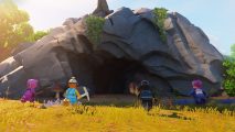 Lego Fortnite obsidian can be mined from the underground cave systems