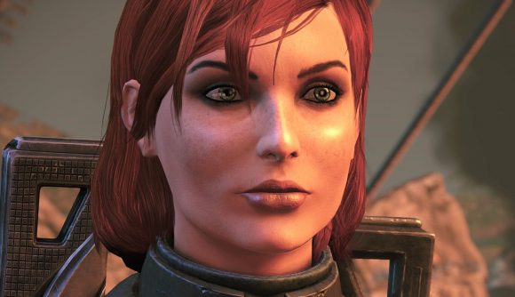 Mass Effect Legendary Edition Mac Walters trilogy ending: a woman looking past the camera