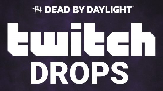 A banner announcing Dead by Daylight Twitch drops from the DBD twitter feed.