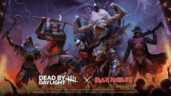 Werbegrafik für die Zusammenarbeit von Dead By Daylight mit Iron Maiden