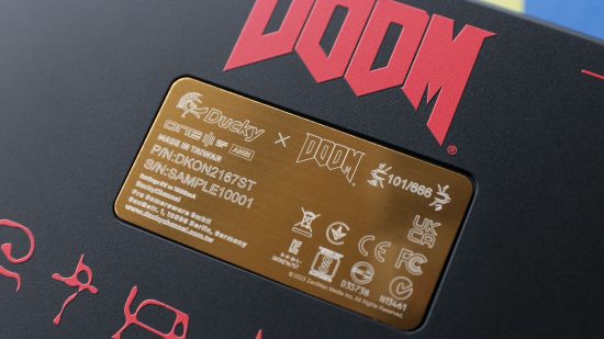 Ducky One SF Doom Edition back