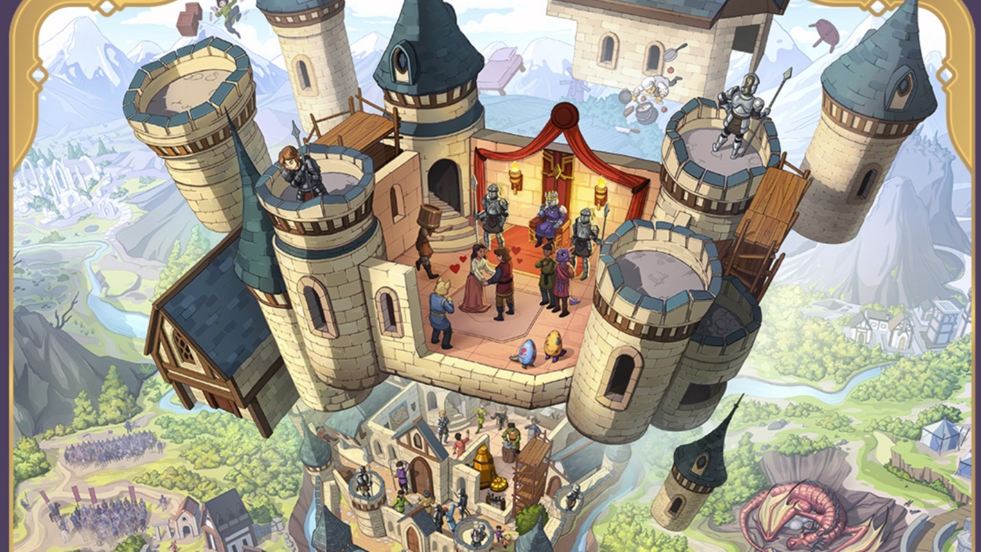 Nuevo juego Elder Scrolls: la primera obra de arte de Elder Scrolls Castle para el nuevo juego de estrategia de Bethesda