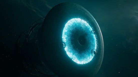 Exodus release date: One of the esoteric warp gates that the Traveler's use for interstellar travel, an enormous structure that emits an eerie blue light when activated,