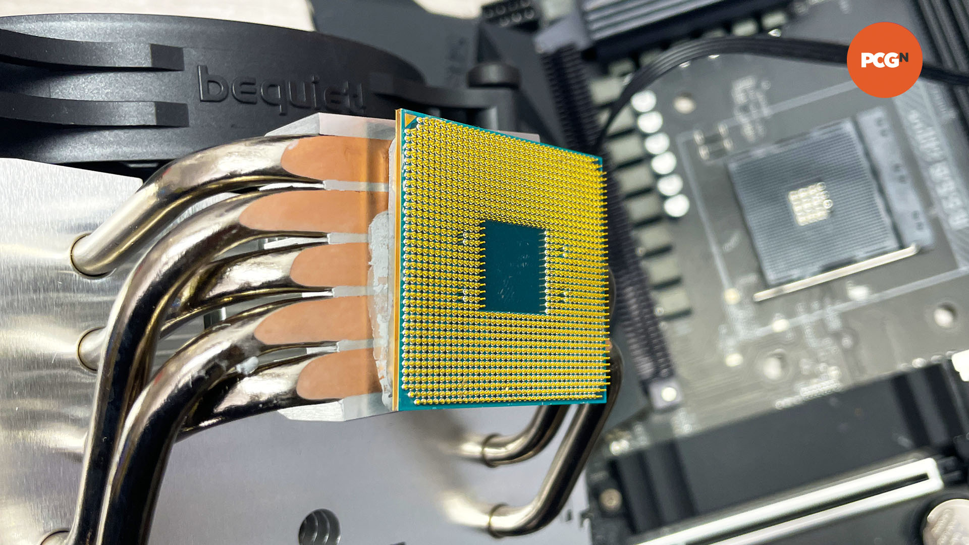 How to fix bent CPU pins: AM4 CPU stuck to heatsink
