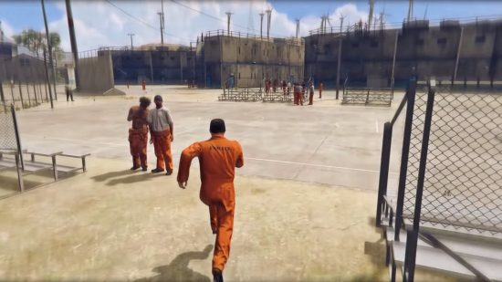 GTA 5 mods: The Prison mod.