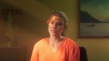 GTA 6 T-Pain: Lucia from the GTA 6 trailer in orange prison overalls
