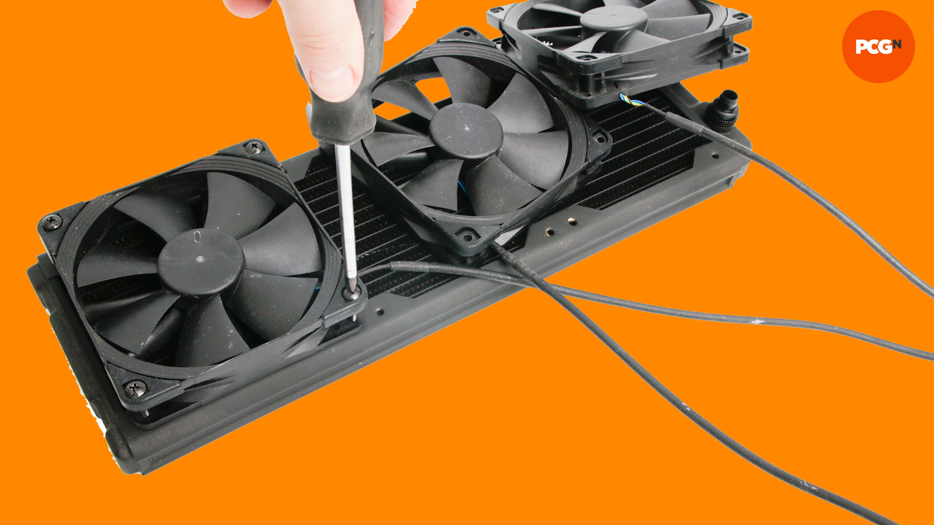 How to water cool your PC: Attach the fans to your radiator
