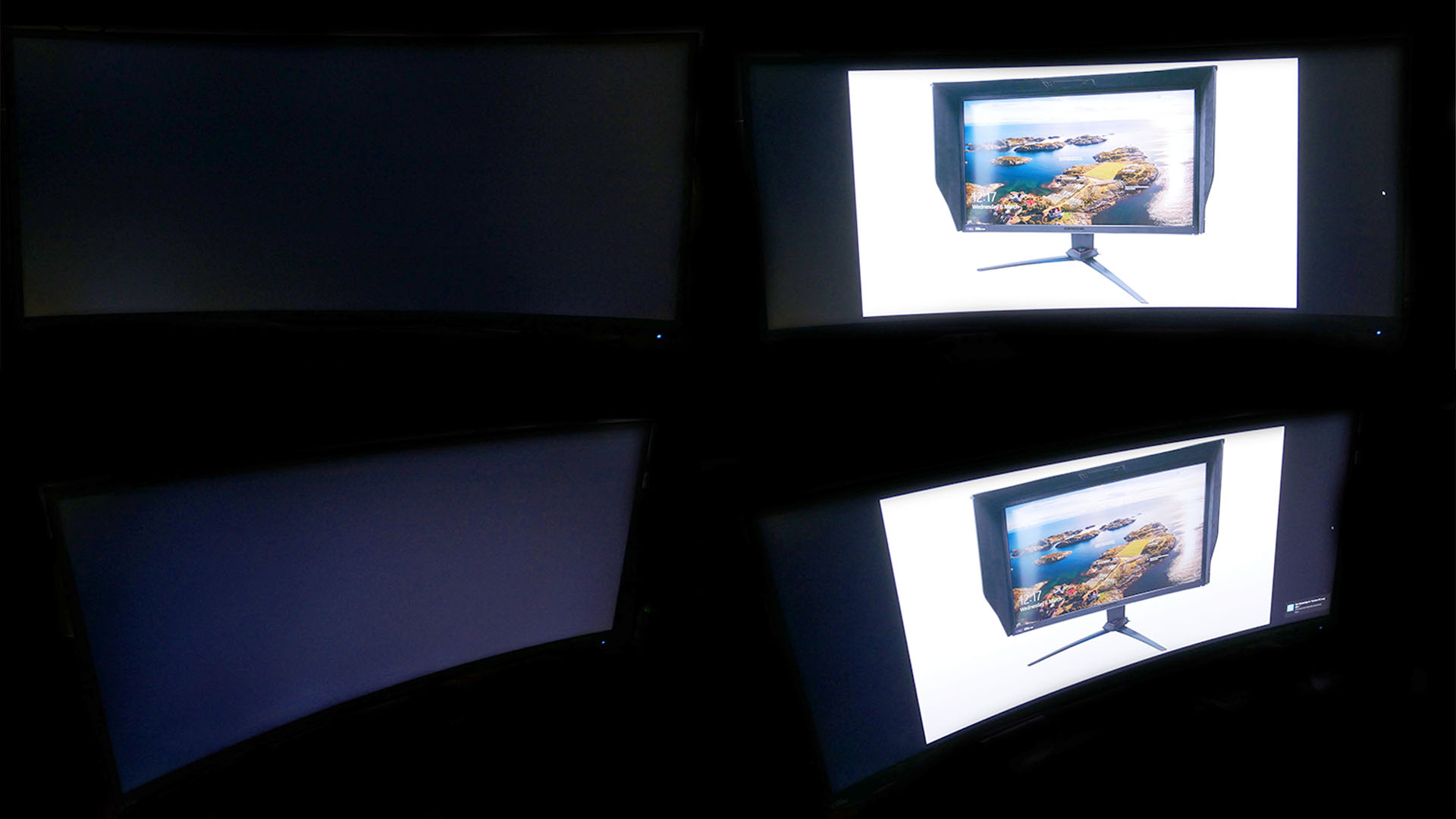 An IPS screen from front and side