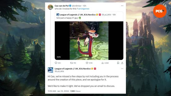 Riot responds to allegations over League of Legends Smolder animation: Riot Games responding to an image of a dancing dragon
