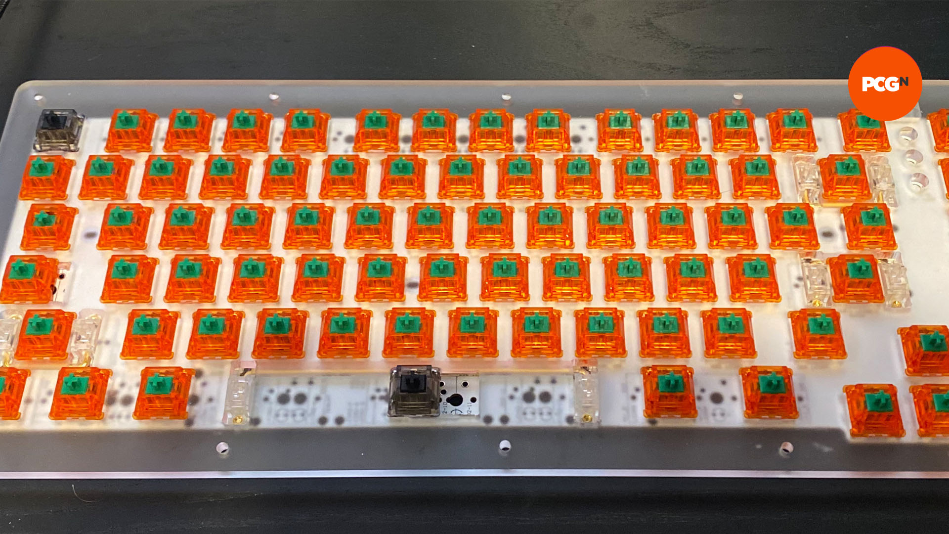 How to make a custom keyboard: Mount switches on the plate and PCB