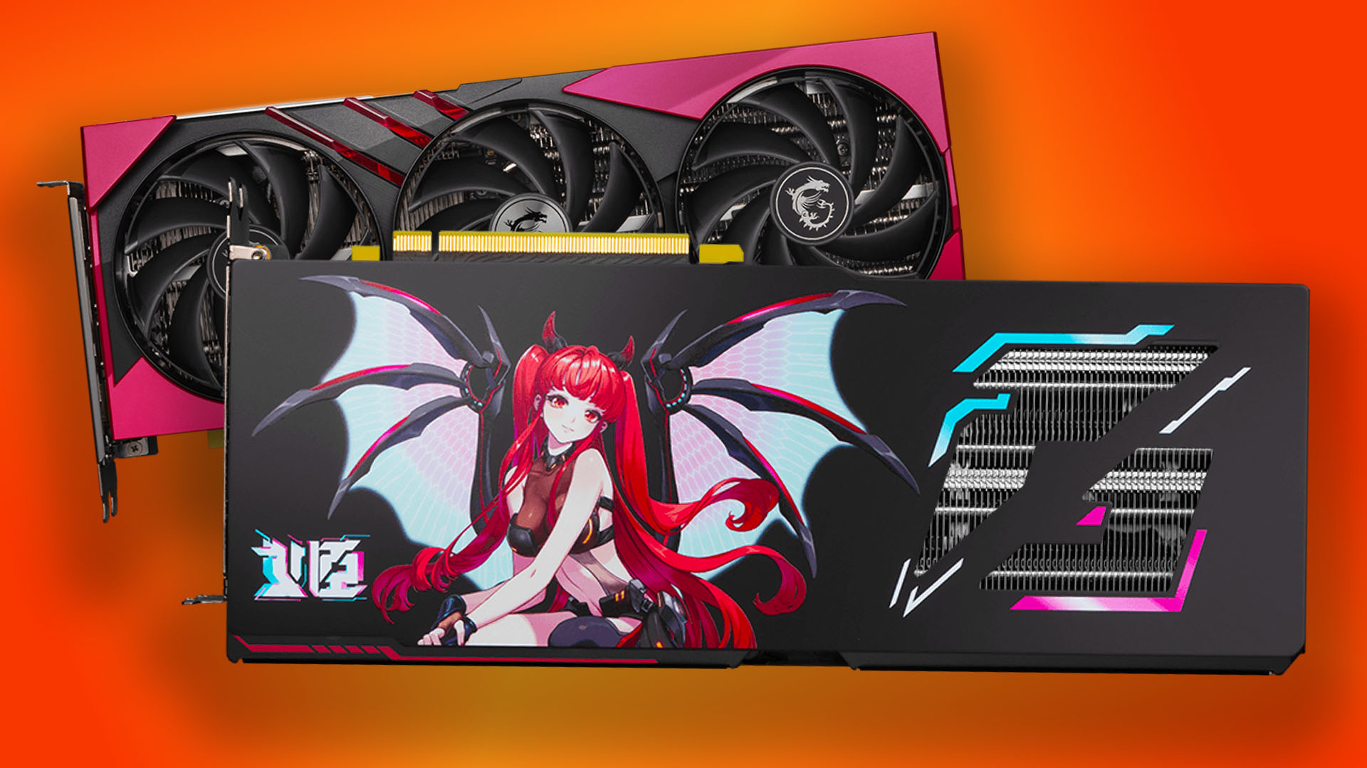 This slimline graphics card from MSI is an anime lover's dream