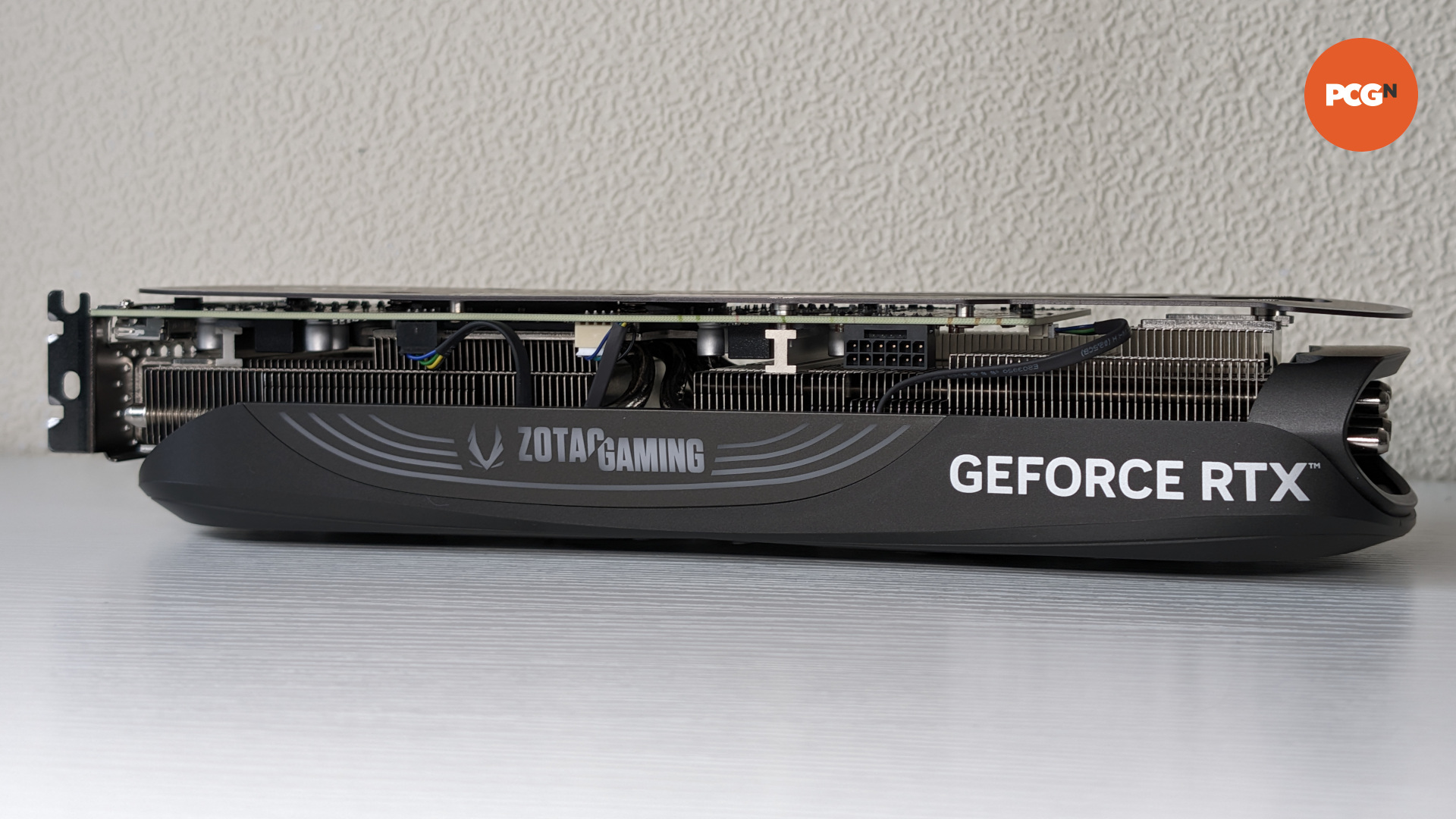 The side of the GeForce RTX 4070 Ti Super