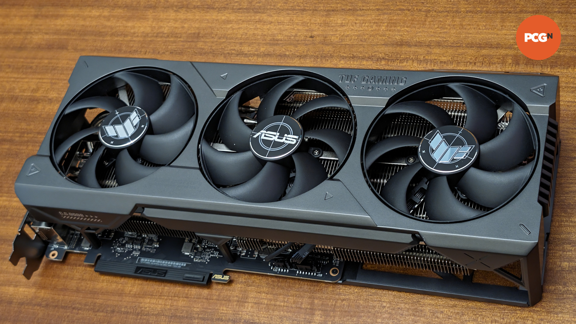 The front of the Asus TUF Gaming GeForce RTX 4080 Super