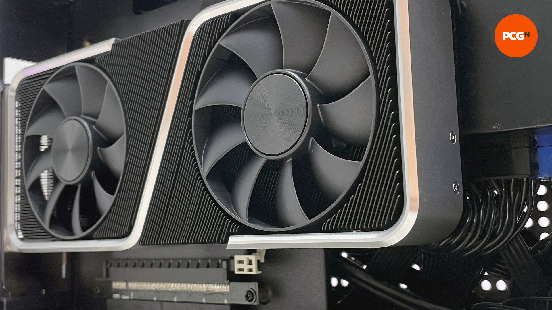 To help with PC cooling, this GPU is vertically mounted