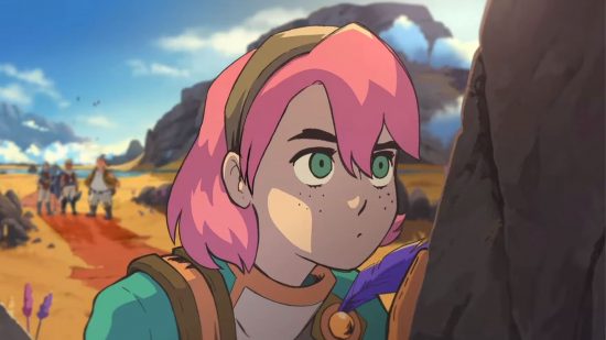Sea of Stars DLC: an animated still frame of a girl with pink hair