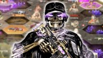 The Blackcell zombie John Doe operator skin from Modern Warfare 3 and Warzone Season 2 battle pass.