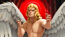 Solium Infernum Steam multiplayer: A blond fallen angel from strategy game Solium Infernum