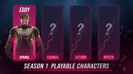 The Tekken 8 characters in Season 1, with Spring revealed as Eddy Gordo. Summer, Fall, and Winter are currently unknown.